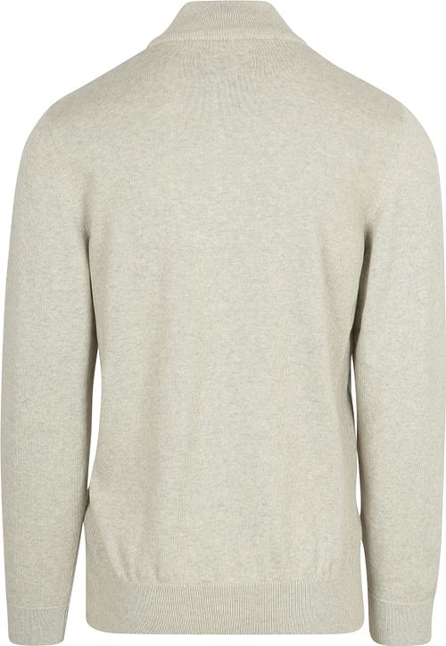Barbour Trui Half Zip Greige Product / Achterkant