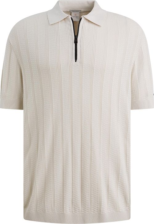 Cast Iron Halvzip Polo Structure Ecru Product