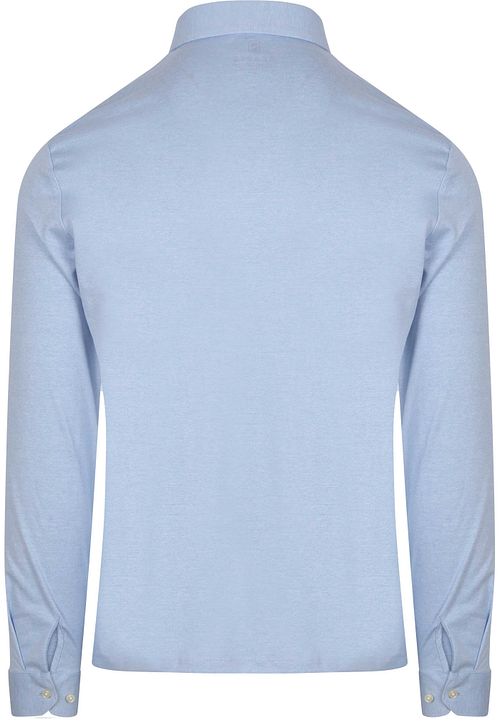 Desoto Essential longsleeve polo jasnoniebieskie Product / Achterkant