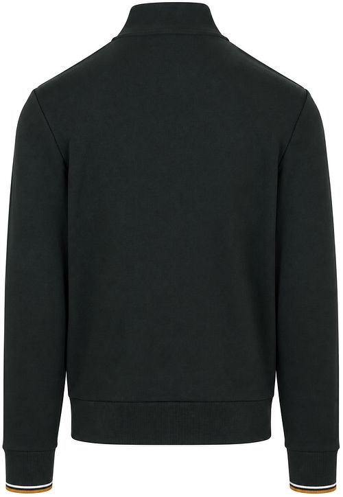 Fred Perry Half Zip Pull Vert foncé 78C