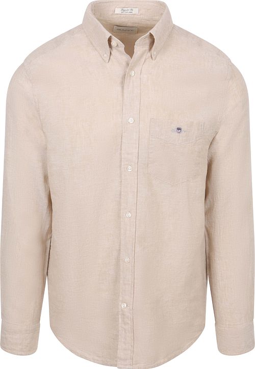Gant Skjorte Cotton Linen Beige Product
