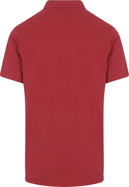 King Essentials The James Poloshirt Rot Product / Achterkant