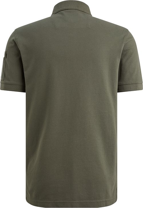 Koszulka polo PME Legend American Classic w kolorze ciemnozielonym Product / Achterkant