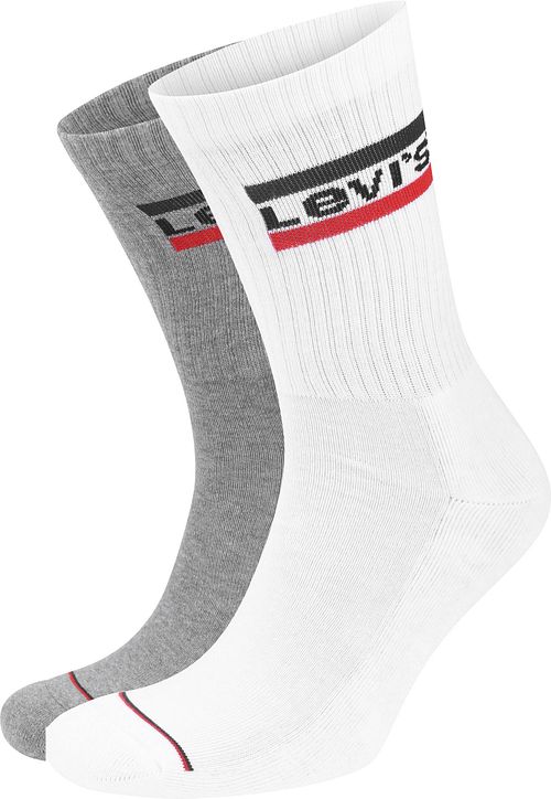 Levi's 2-pak Sportswear Sokker i Grå Hvid Product
