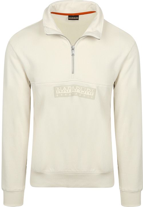 Napapijri Half-Zip Sweater Off White