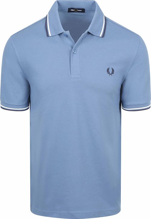 Polo Fred Perry Twin Tipped M3600 en azul 89A Product