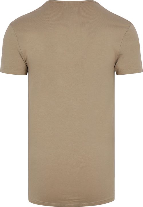Slater 2-pak Stretch usynlig undertrøjer med V-hals beige Product / Achterkant