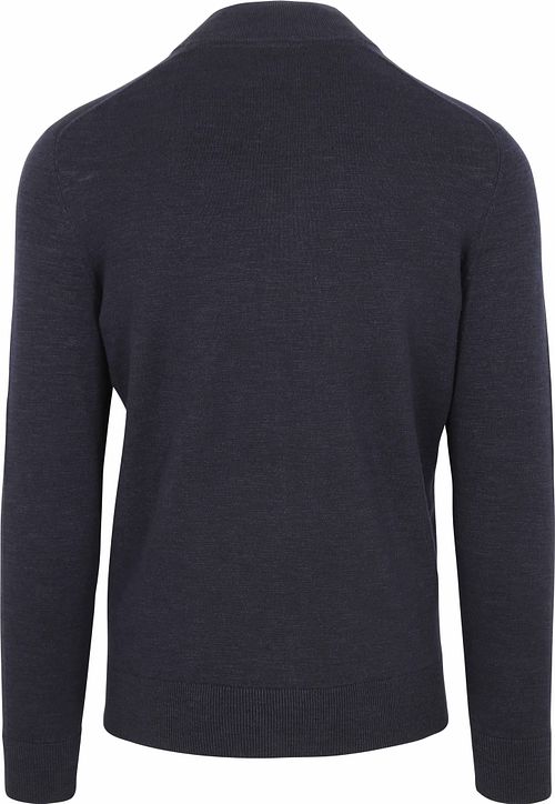 Suitable Vest Slub Yarn Navy Product / Achterkant