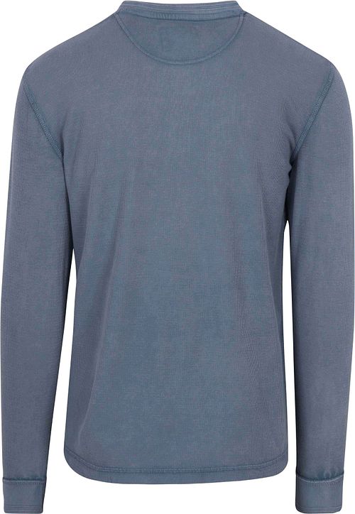Superdry Genser Henley Textured Blå Product / Achterkant