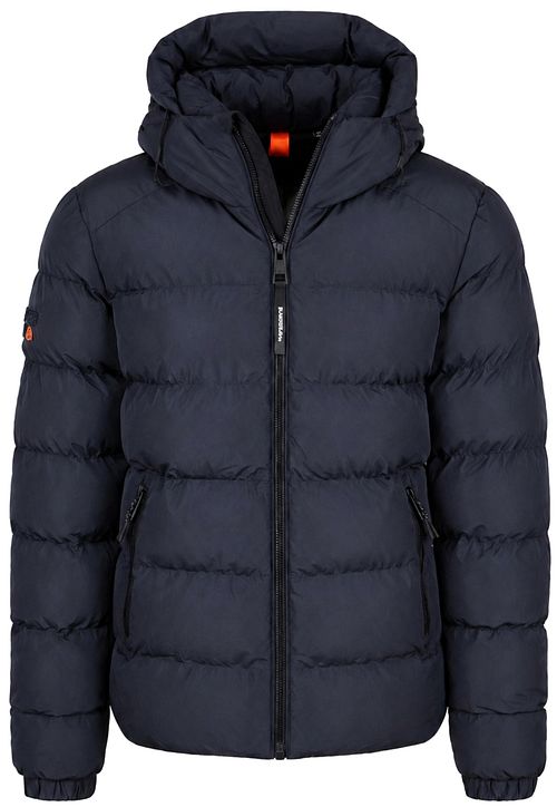 Superdry Puffer Jacket Hooded Navy