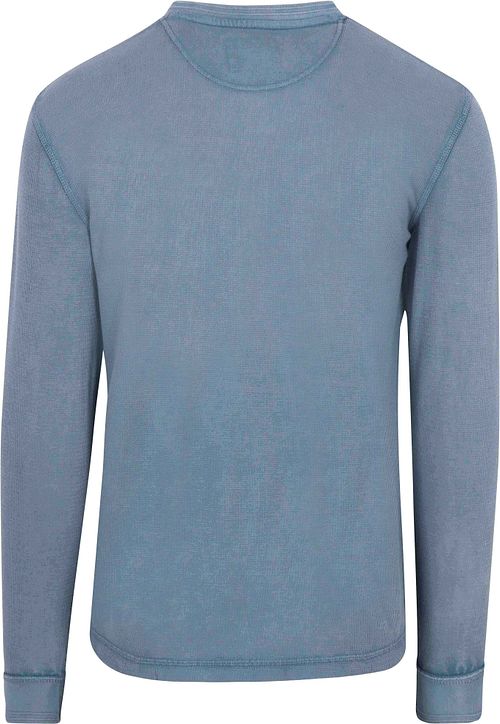 Superdry Pull Henley Texturé Bleu Product / Achterkant