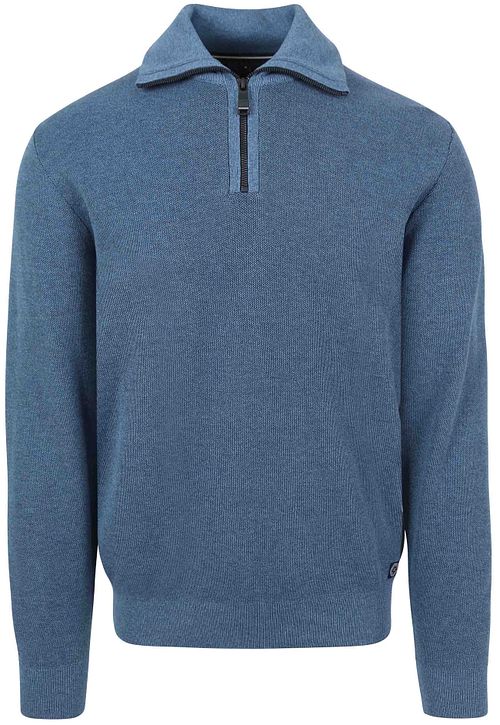 Casa Moda Halfzip Trui Blauw Product