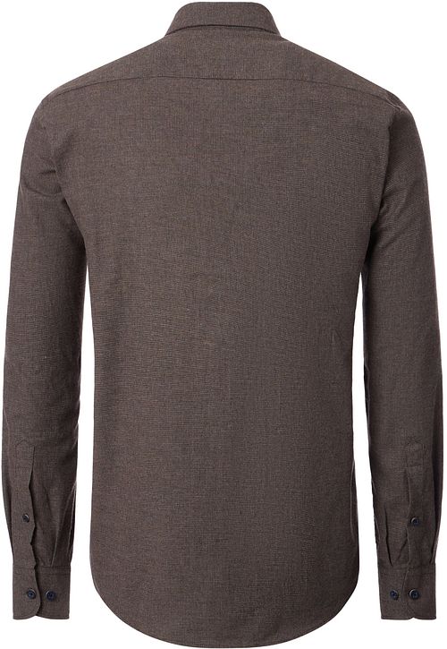 Casa Moda Casual Shirt Structure Brown Product / Achterkant