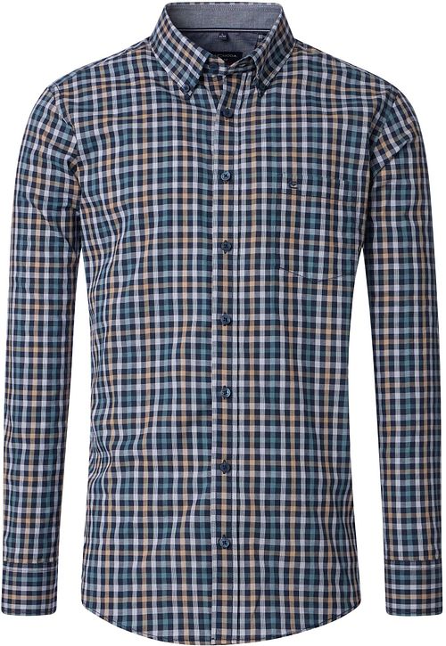 Casa Moda Skjorte Rutet Navy Multifarvet Product