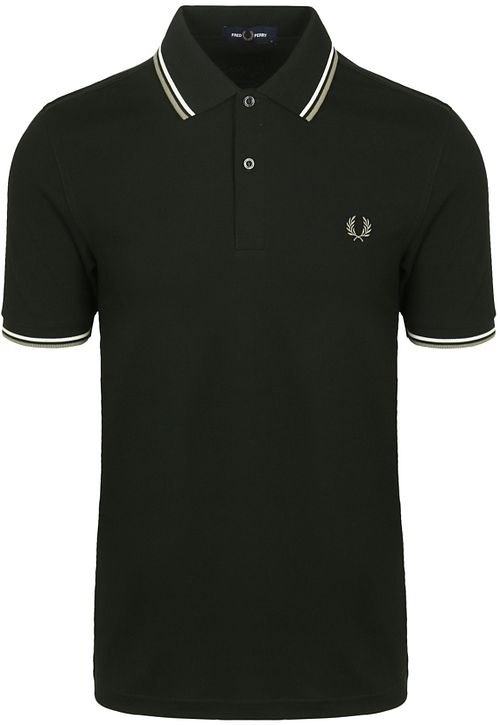 Fred Perry Polo Twin Tipped M3600 Dunkelgrün Product