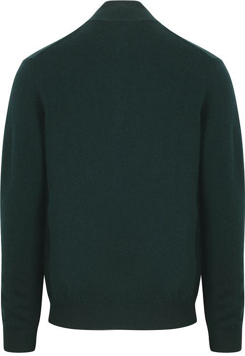 Gant Halfzip-Wollpullover mit Logo Grün Product / Achterkant