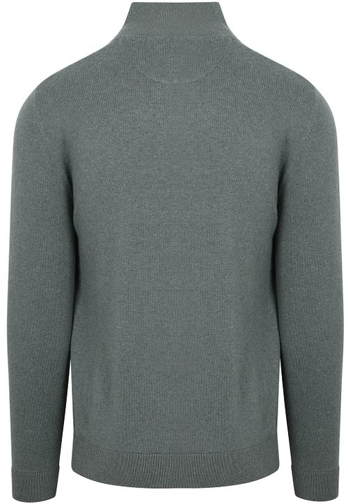 McGregor Halvzip Tröja i Merinoull Grön Product / Achterkant