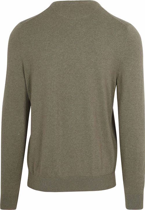 McGregor Tröja Cotton Cashmere Oliv Product / Achterkant