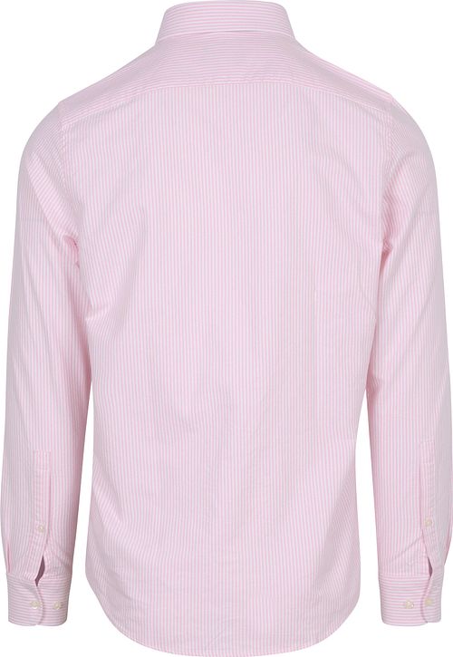 Steppin' Out Camisa Casual Oxford A Rayas Roze Product / Achterkant