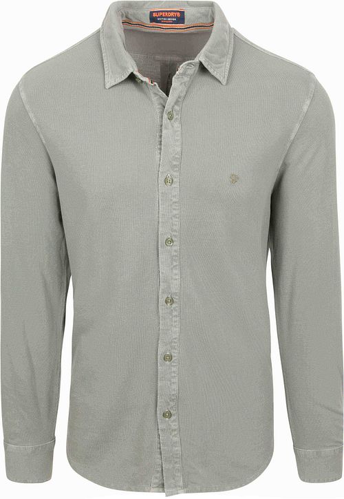 Superdry Skjorte Vintage Destroy Piqué Grønn Product