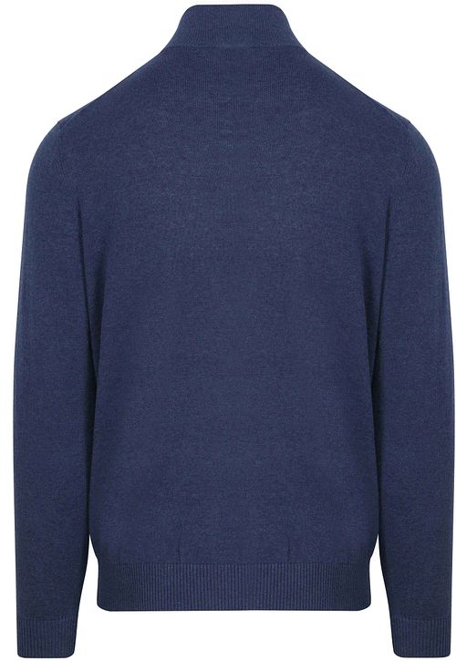 Sweter Steppin' Out Colin z zamkiem do połowy w kolorze indygo Product / Achterkant