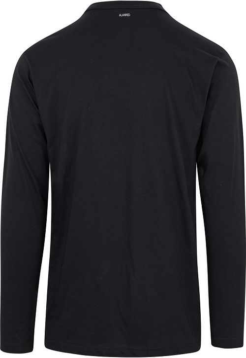 Alan Red T-shirt Virginia Sort Longsleeve 2-pakke Product / Achterkant
