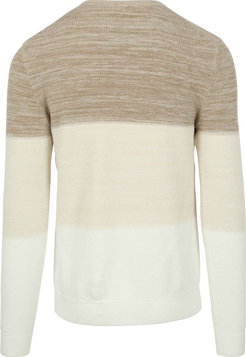 Blue Industry Maglione a righe beige Product / Achterkant