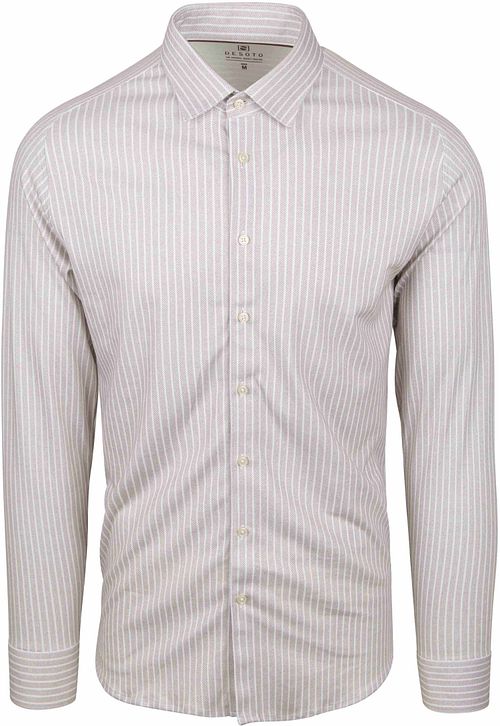 Desoto Chemise Kent Rayures Beige Product
