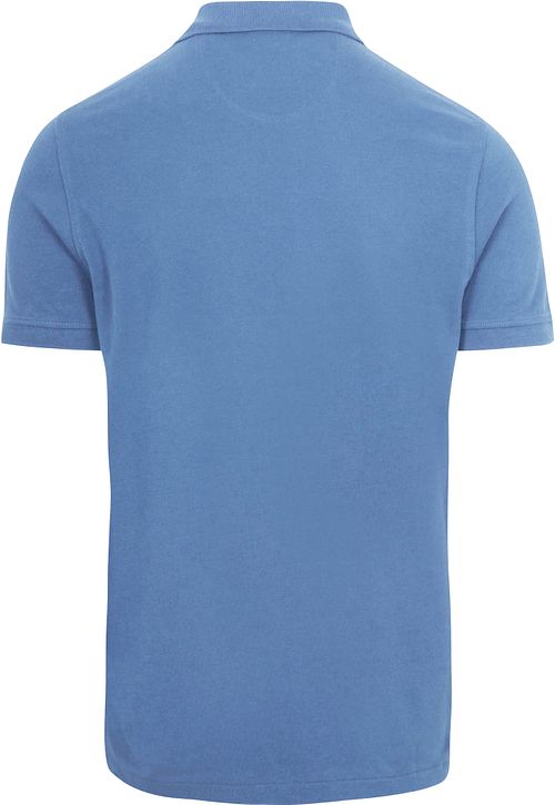 King Essentials Polo Rene blu medio Product / Achterkant