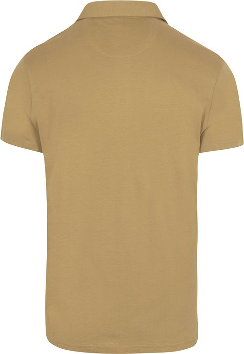 Konge Essentials The James Poloskjorte Beige Product / Achterkant