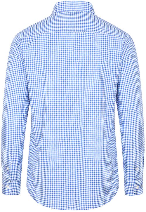 Steppin' Out Oxford Hemd Kariert Blau Product / Achterkant