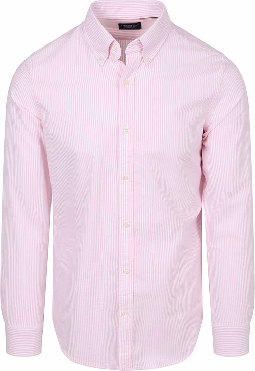 Steppin' Out Skjorte Oxford Stripes Rosa Product