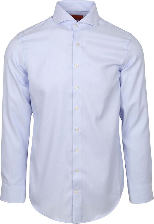 Koszula Suitable Jacquard Luxe slim fit w kolorze błękitnym Product