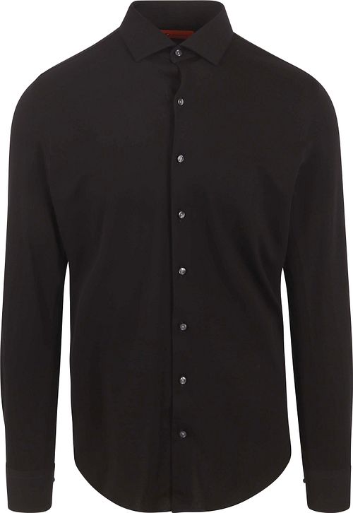Suitable Shirt Knitted Pique Black Product