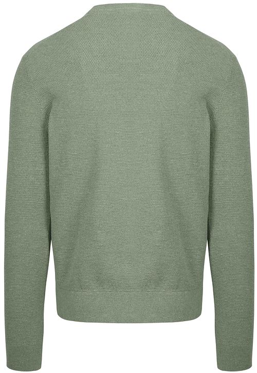 Suitable sweter strukturalny w kolorze zielonym Product / Achterkant