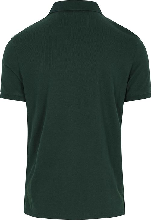 Superdry Polo Piqué Monogram Dark Green Product / Achterkant