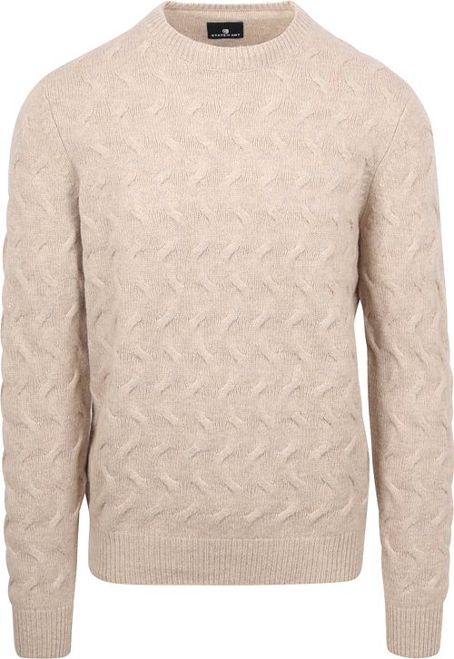 Sweter State of Art o strukturalnym splocie w kolorze beżowym Product