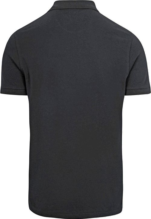 King Essentials The Rene Poloshirt Zwart Product / Achterkant