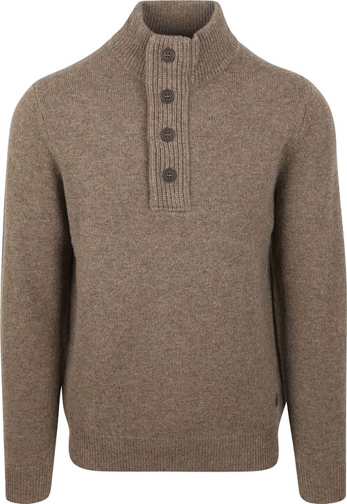 Barbour Sweater Mocker Laine Taupe Product