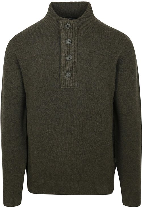 Barbour Sweater Wool Patch Green Product