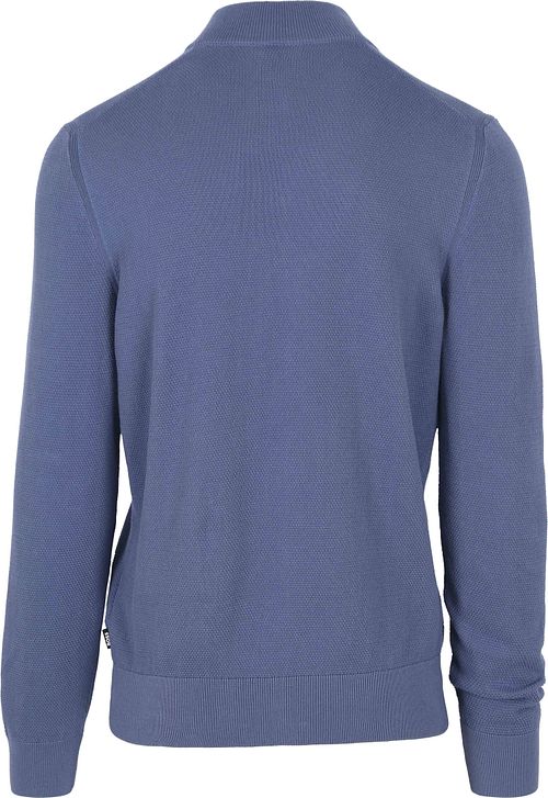 BOSS Ebrando-P Half Zip Trui Blauw Product / Achterkant