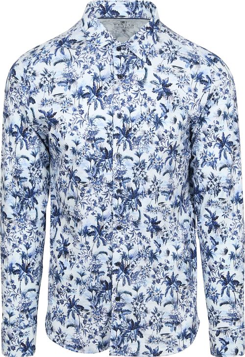 DESOTO Hemd Druck Blumen Blau Product