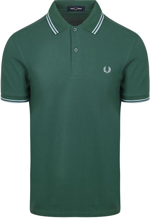 Fred Perry Polo Twin Tipped M3600 Grøn Z59 Product
