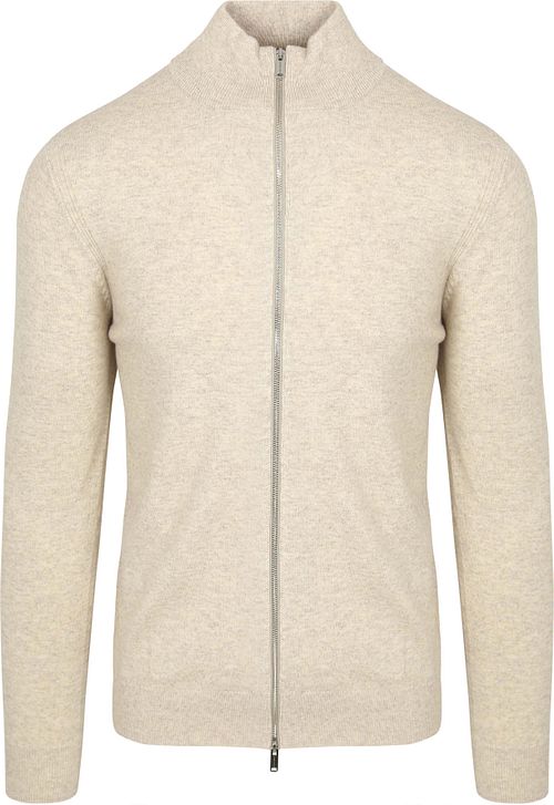 Gilet Profuomo in lana merino écru Product