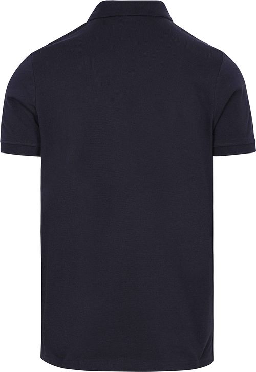 Koszulka polo Steppin' Out piqué w kolorze granatowym Product / Achterkant