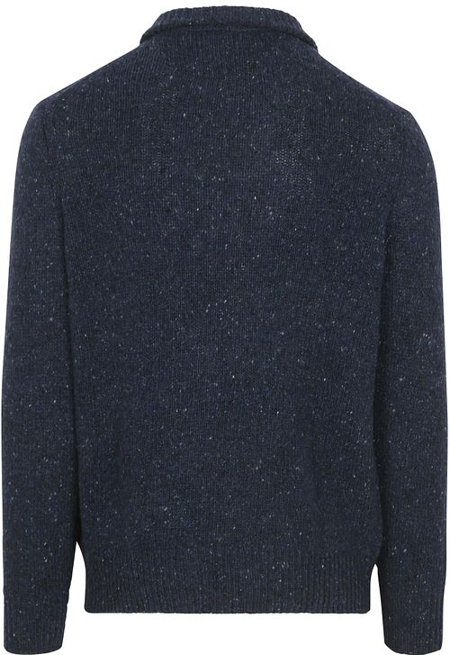 McGregor Half Zip Pullover Merino Wool Navy Product / Achterkant