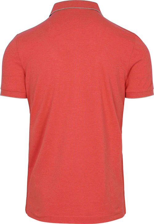 NZA Henley Piqué Polo Rød Product / Achterkant