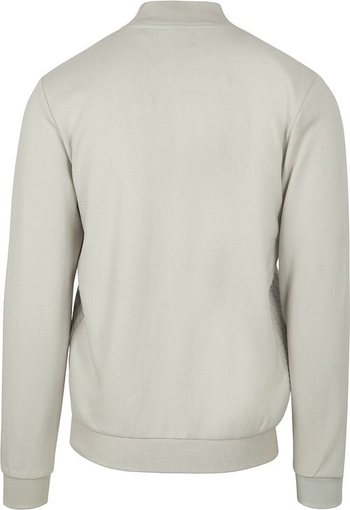 No Excess Vest Zipper Jacquard Chalk Product / Achterkant