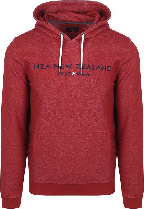 NZA Hettegenser Diamond Logo Interlock Melange Kirsebærrød Product