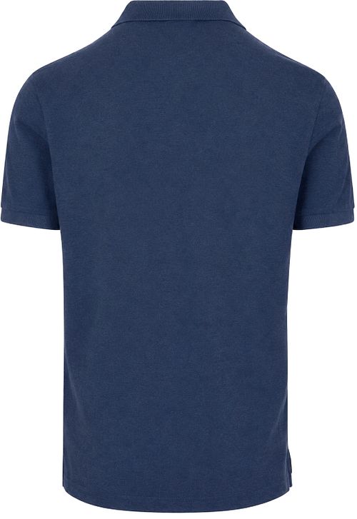Profuomo Piqué Poloshirt Melange Indigo Product / Achterkant